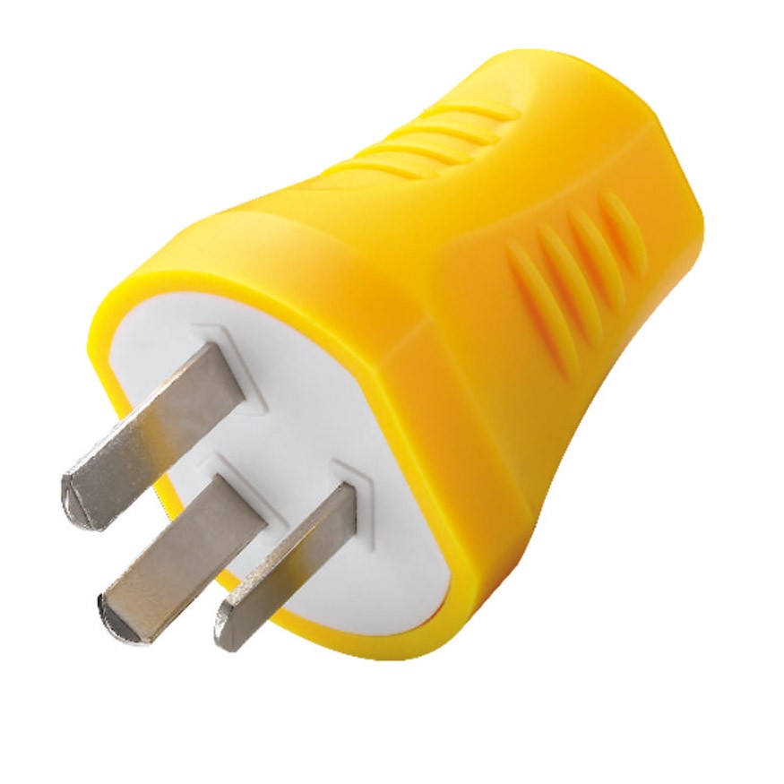 單相二級帶接地插頭